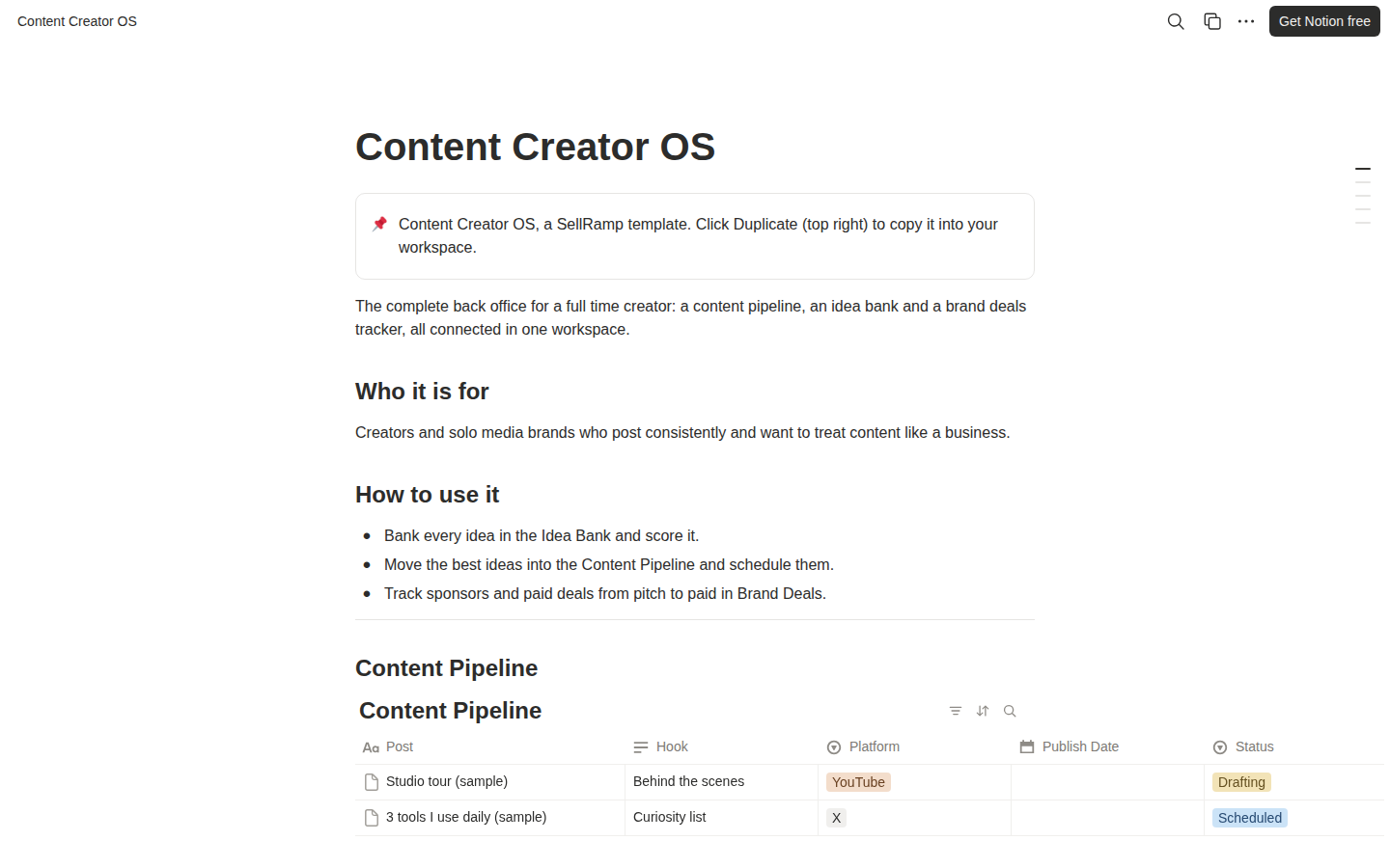 Content Creator OS