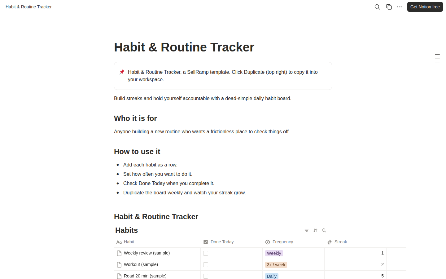 Habit & Routine Tracker